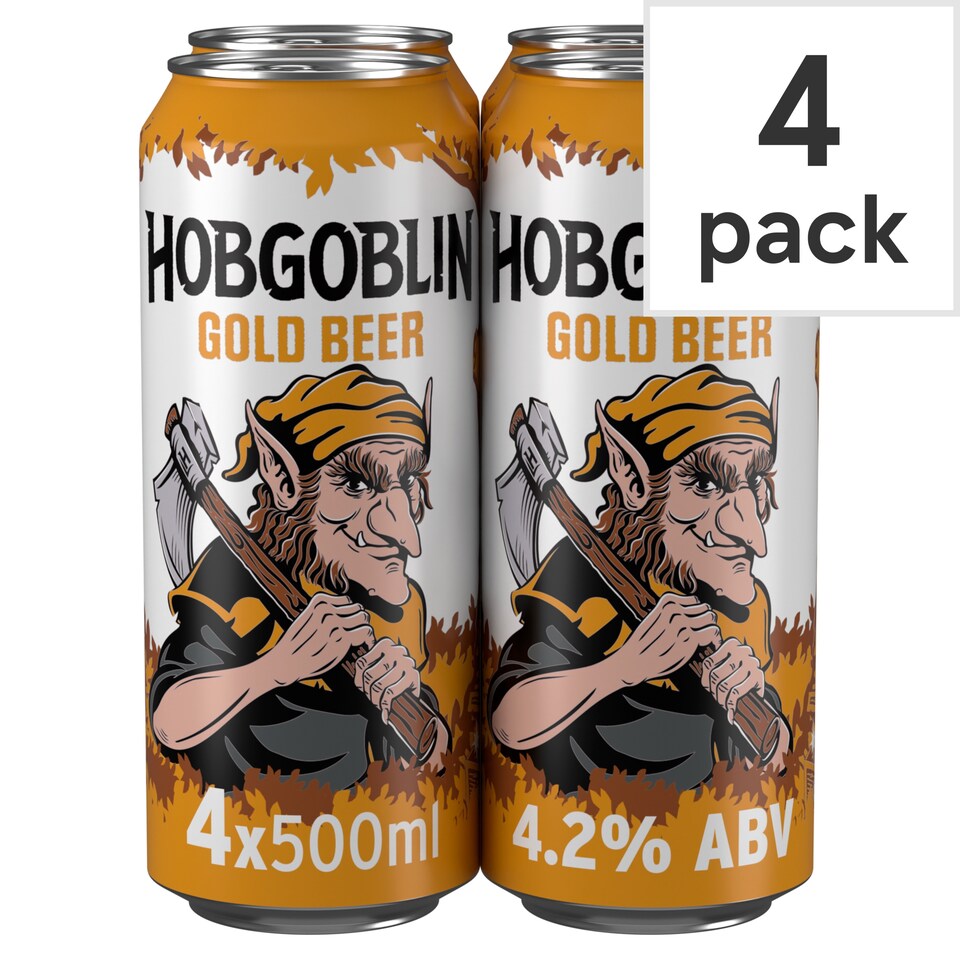 image 1 of Hobgoblin Gold Ale Beer Can 4x500ml