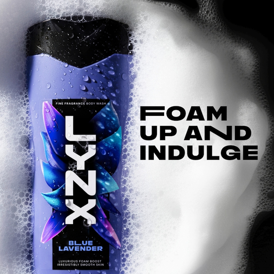 image 1 of Lynx Fine Fragrance Blue Lavender Body Wash 400ml