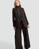 image 2 of F&F Single Button Tailored Blazer in Brown