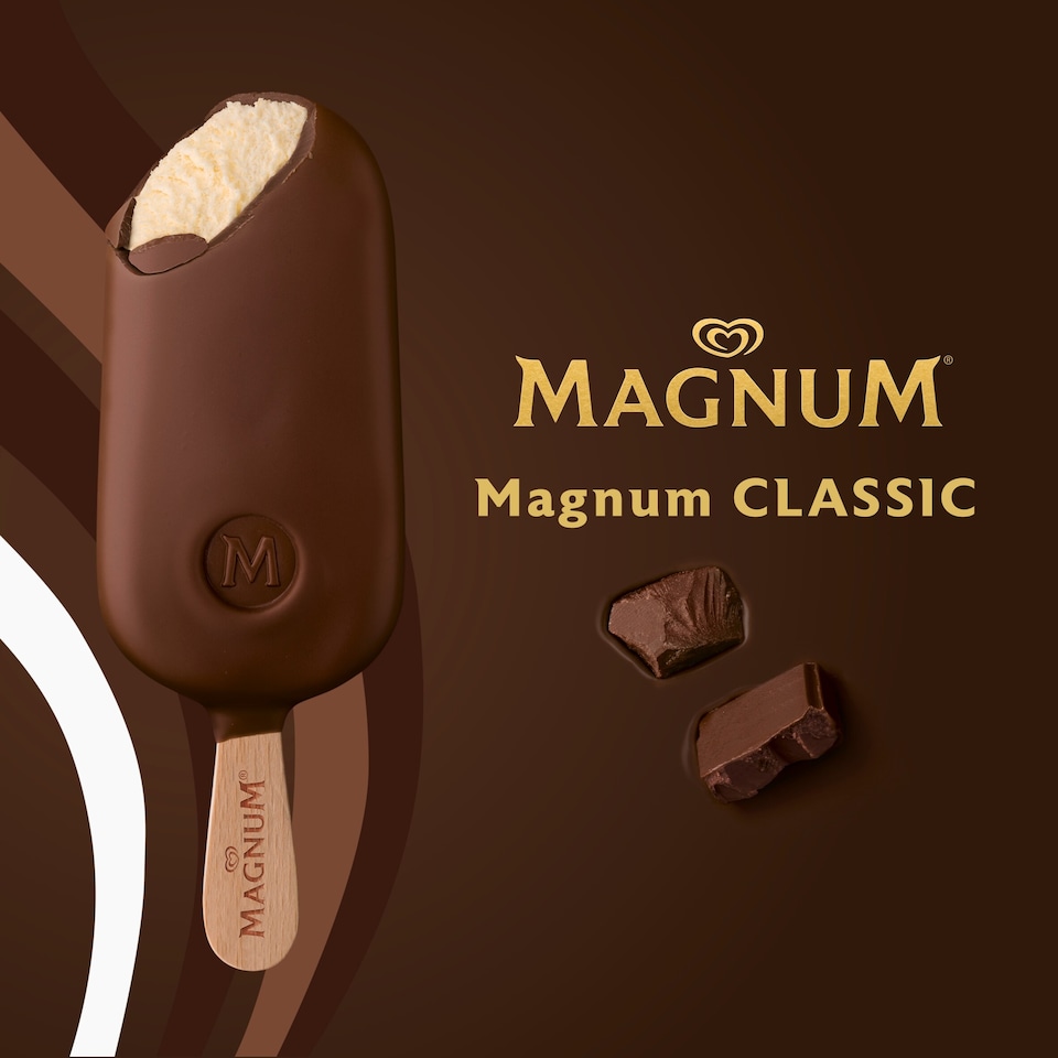 image 1 of Magnum Classic Ice Cream Sticks 3x100ml