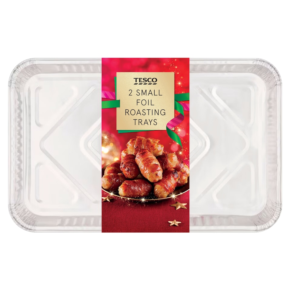 Tesco Small Foil Roasting Trays 2 Pack