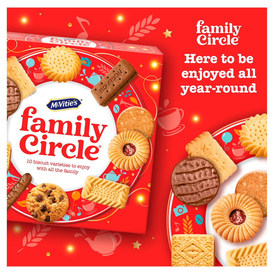 image 1 of Mcvitie's Family Circle Biscuit Assortment 400G