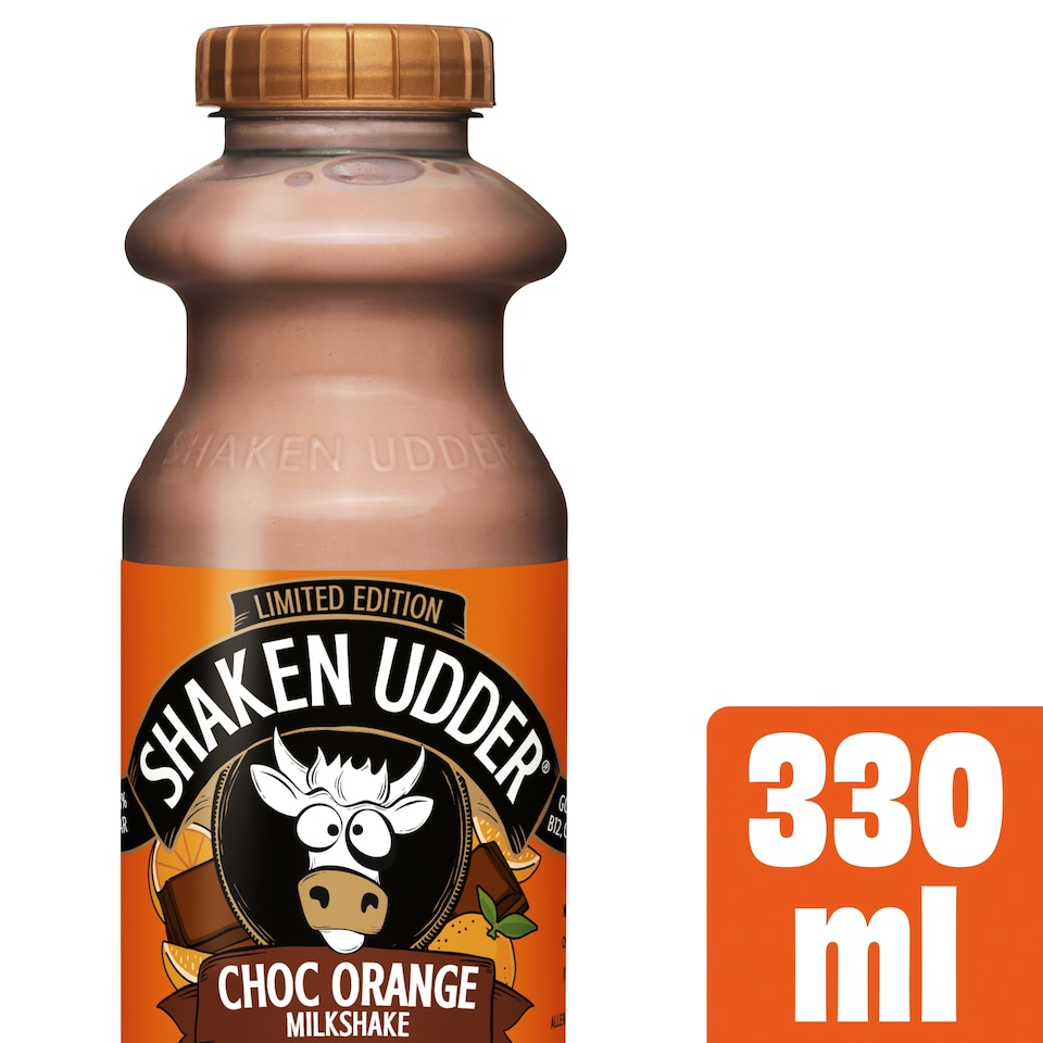 image 1 of SHAKEN UDDER CHOCOLATE ORANGE MILKSHAKE 330ML