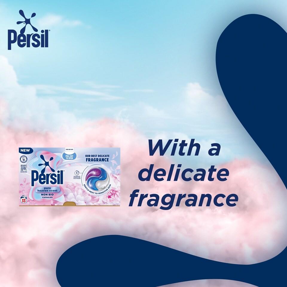 image 1 of Persil Pure Heaven Scent Non Bio Laundry Washing Capsules 33 Washes 696g