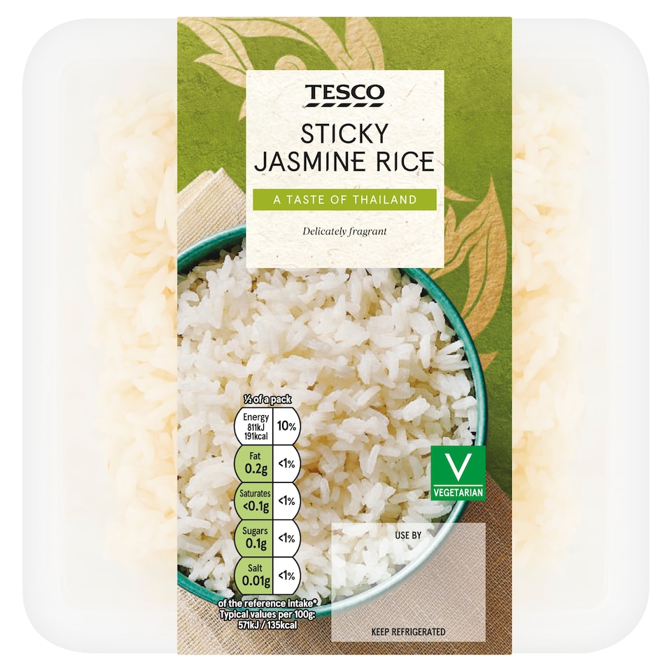 Tesco Sticky Jasmine Rice 300g