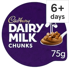 Cadbury Dairy Milk Chunks Chocolate Dessert 75G