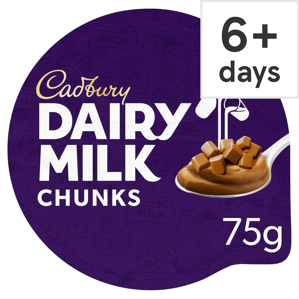 Cadbury Dairy Milk Chunks Chocolate Dessert 75G