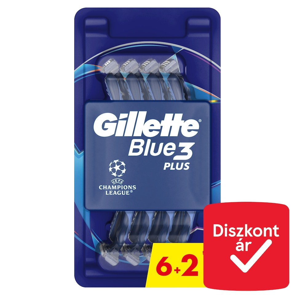 image 1 of Gillette Blue3 Plus Comfort, Disposable Razors For Men, 8-Pack Razors