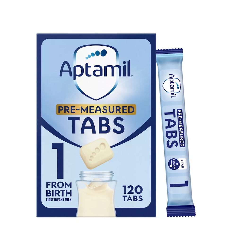 image 1 of Aptamil 1 First Baby Milk Formula from Birth 120 Tabs 552g