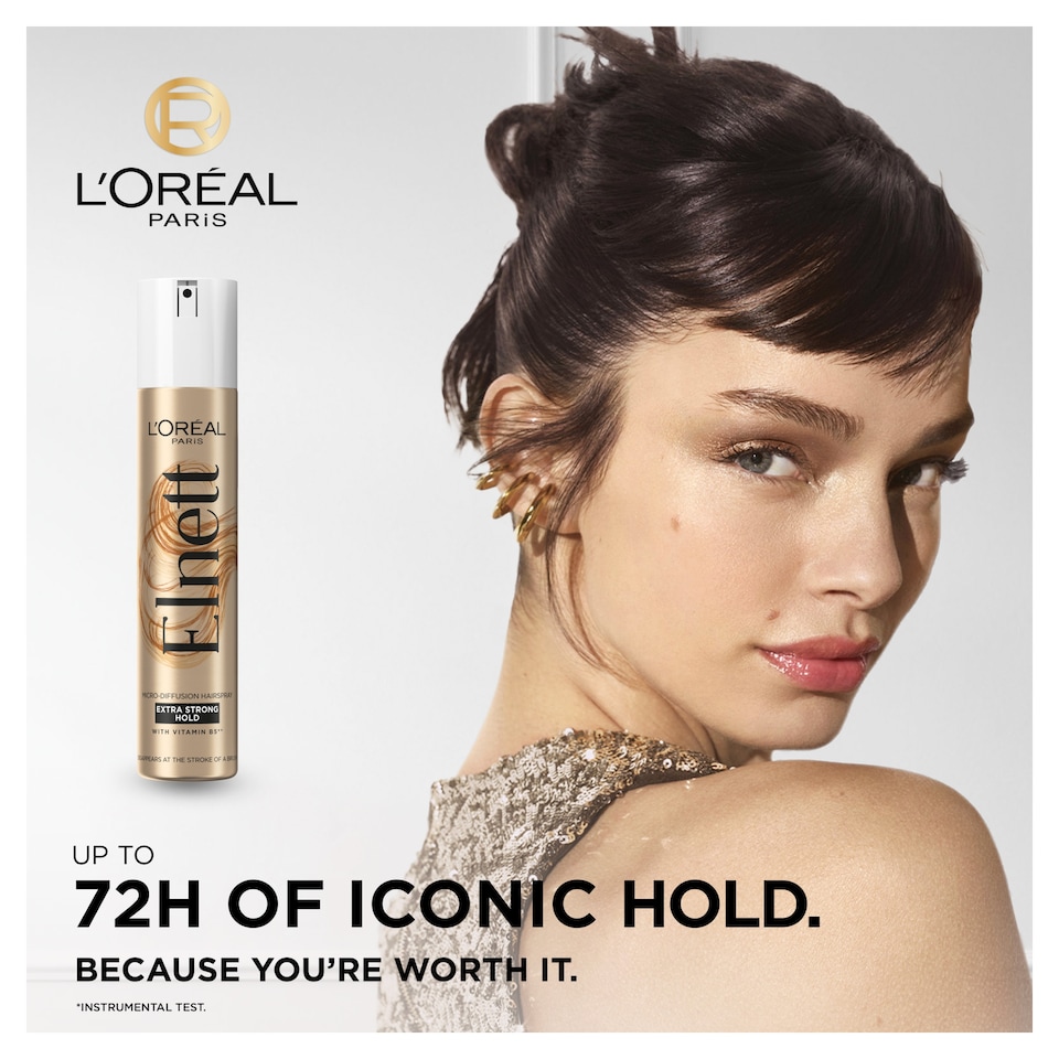 image 1 of L'Oreal Paris Elnett Extra Strong Hold Hairspray 400ml