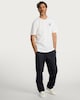 image 1 of The F&F Edit Cotton Rich Wide Leg Drawstring Joggers in Navy