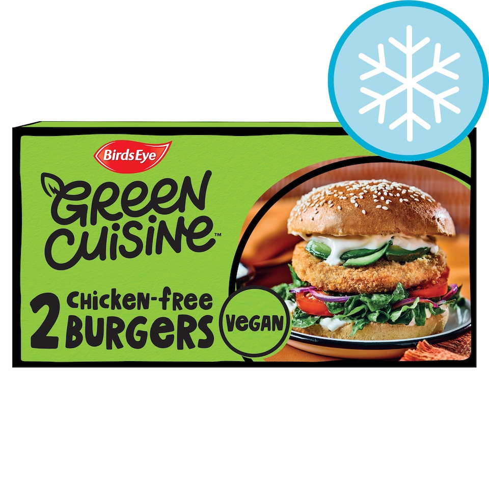 Birds Eye Green Cuisine 2 Chicken Free Burgers 200G