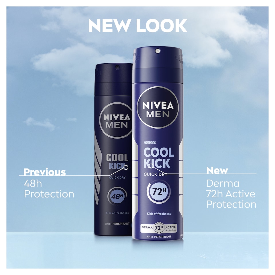 image 1 of NIVEA MEN Cool Kick Anti-Perspirant Deodorant Spray 150ml