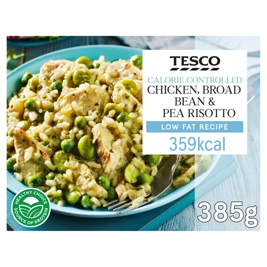 Tesco Chicken, Broad Bean & Pea Risotto 385G Tesco Groceries