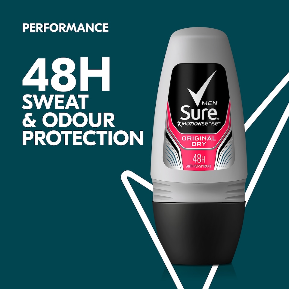 image 1 of Sure Men Original Dry Roll-On Antiperspirant Deodorant 50ml