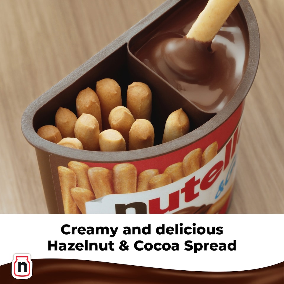 image 1 of Nutella & Go! Hazelnut Chocolate Spread and Breadsticks Snack Pot 1 x 48g