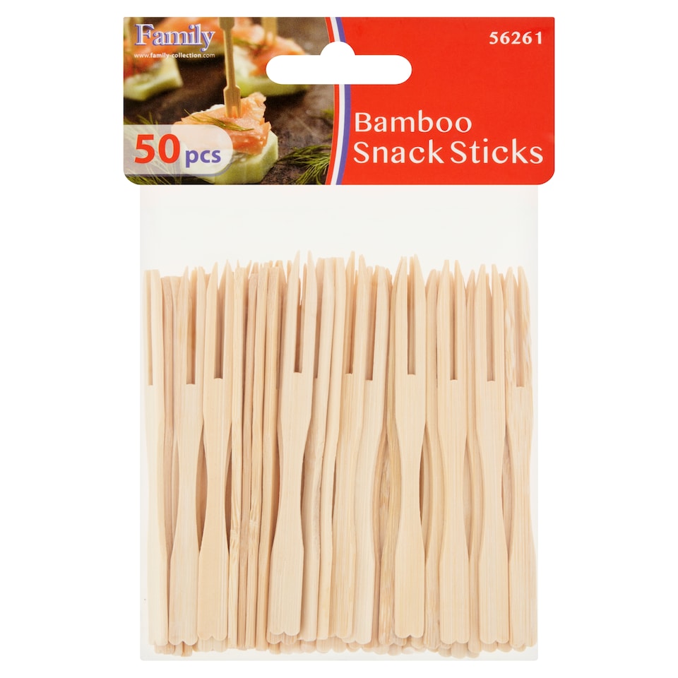 Family Bambusové špejle na jednohubky 9 cm 50 ks