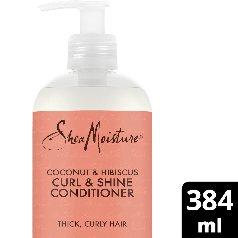 image 1 of SheaMoisture Curl & Shine Conditioner - Coconut & Hibiscus 384ml