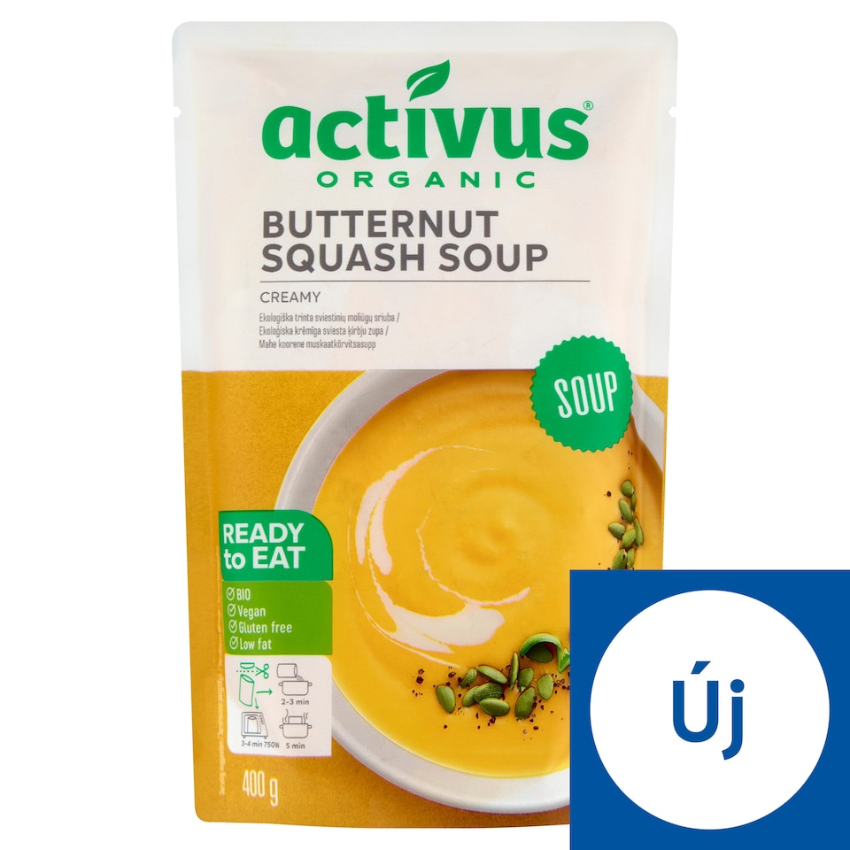Activus bio krémes pézsmatökleves 400 g