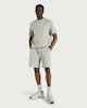 image 1 of F&F Pure Cotton Ribbed Drawstring Shorts in Green