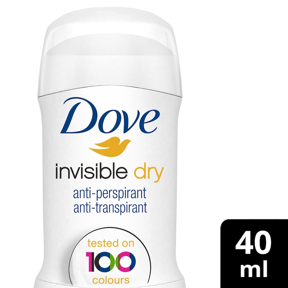 image 1 of Dove Women Invisible Dry 48h Antiperspirant Deodorant Stick 40ml