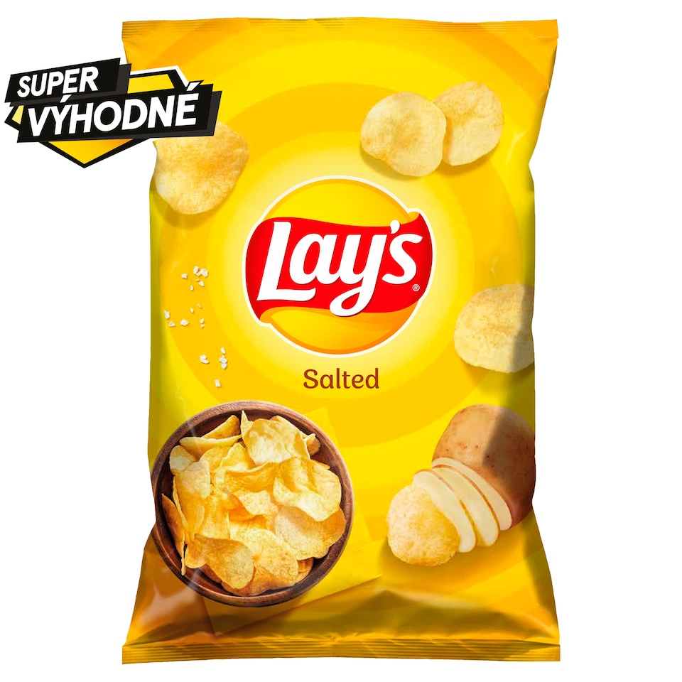 Lay's Smažené bramborové lupínky solené 130g
