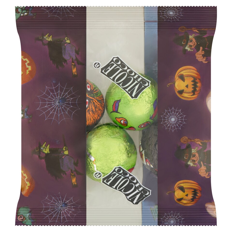 Nicole Choco Halloween tejcsokoládé gömbök tasakban 5 x 15 g (75 g)