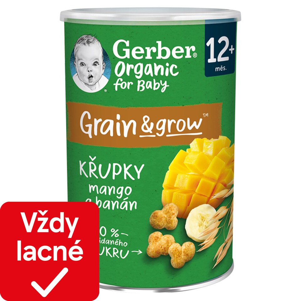 obrázok 1 z GERBER Organic chrumky s mangom a banánom 35 g