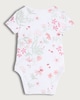 image 2 of F&F Baby 5-Pack Pure Cotton Floral Bodysuits in Pink