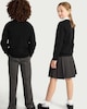 image 3 of F&F School Unisex 2-Pack Pure Cotton V-Neck Jumpers in Black
