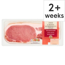 Tesco Smoked Thick Cut Back Bacon 300G