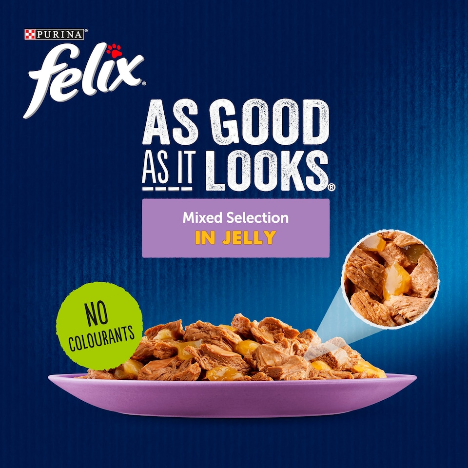 image 1 of Felix As Good As It Looks Cat Food Mixed Selection 40X100g
