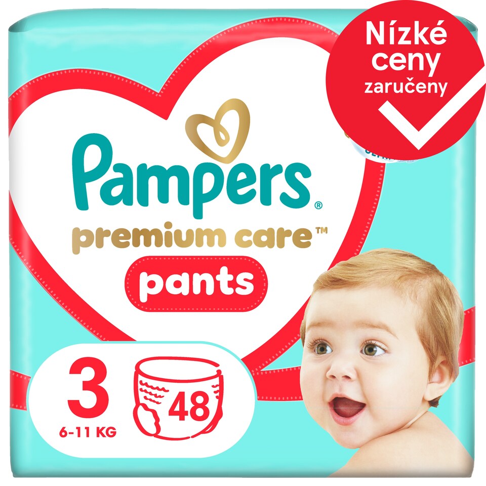 image 1 of Pampers Premium Care Pants Size 3, 48 Diapers, 6kg-11kg