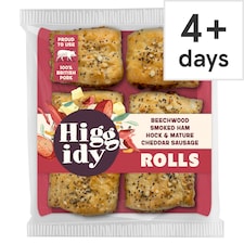 Higgidy Ham Hock & Mature Cheddar Sausage Rolls 160g