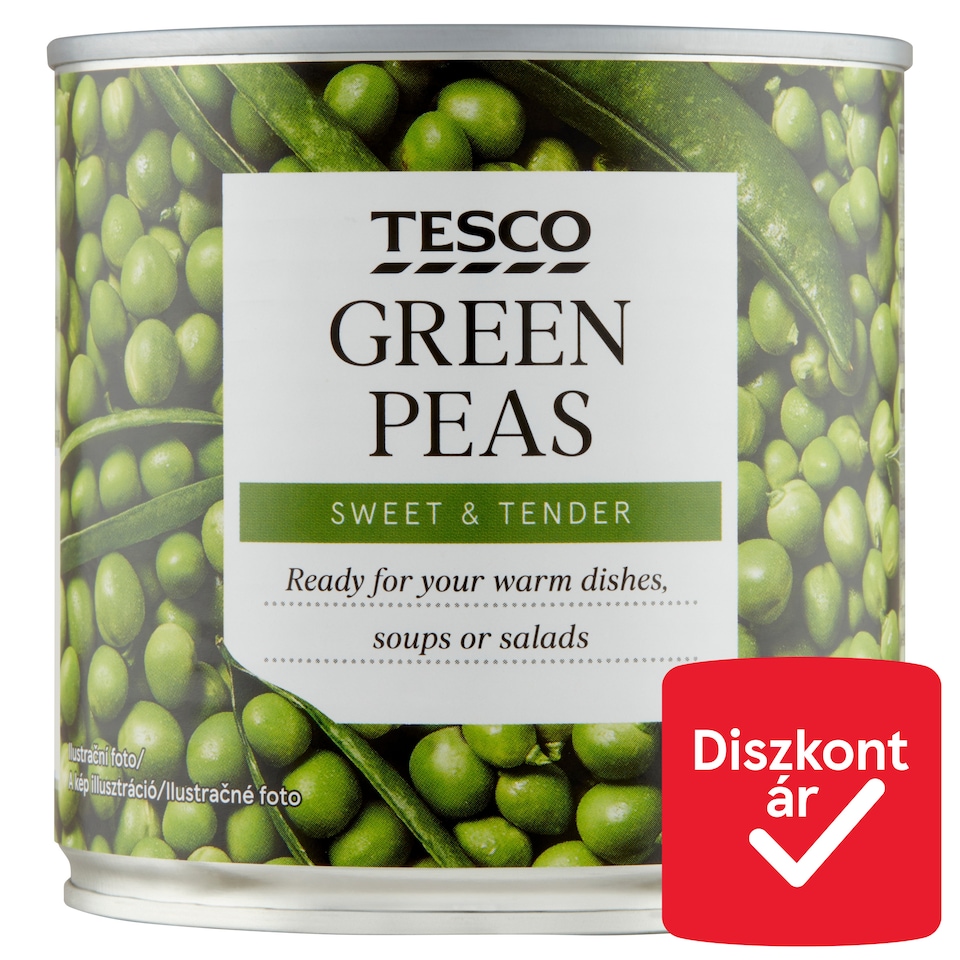 Tesco osztályozatlan, zsenge zöldborsó 400 g