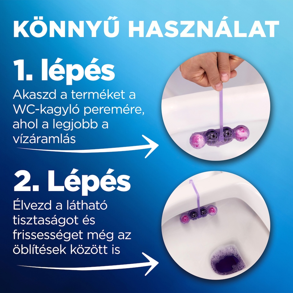 Bref Color Auto Active Lavender WC-frissítő 3 x 50 g  1. kép