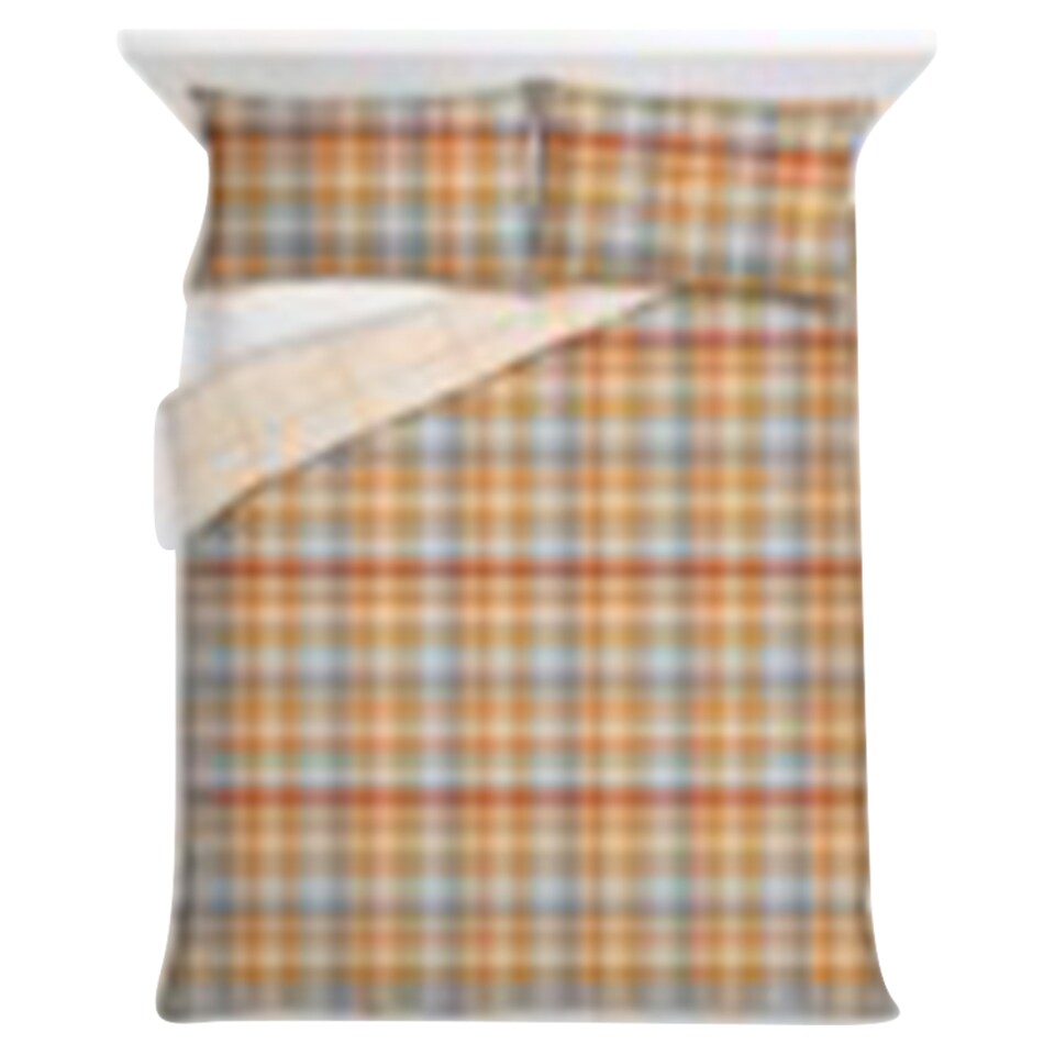 F&F Home Bedding Tartan Brushed Duvet Set Double