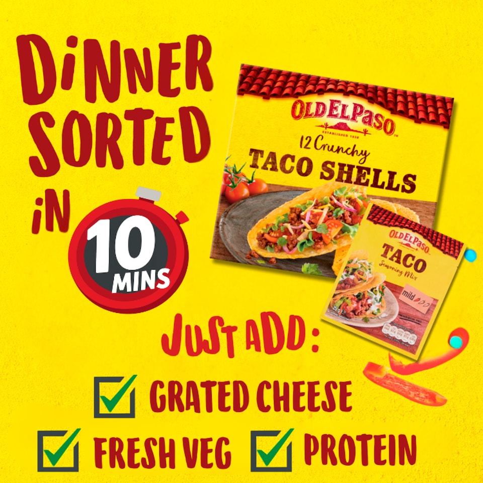 image 1 of Old El Paso Garlic & Paprika Taco Seasoning Spice Mix 25G