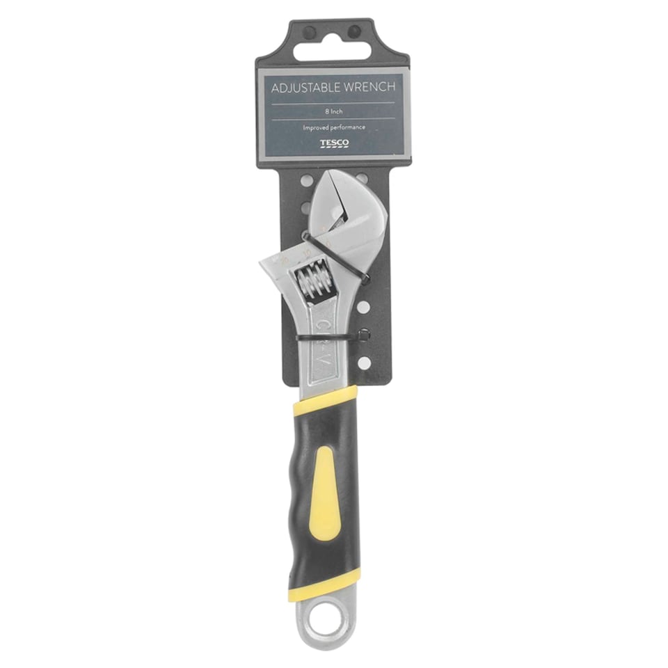 Tesco 8 Inch Adjustable Wrench