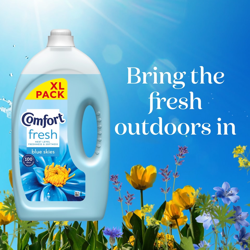 image 1 of Comfort Fabric Conditioner Blue Skies 80 Washes 2400ml