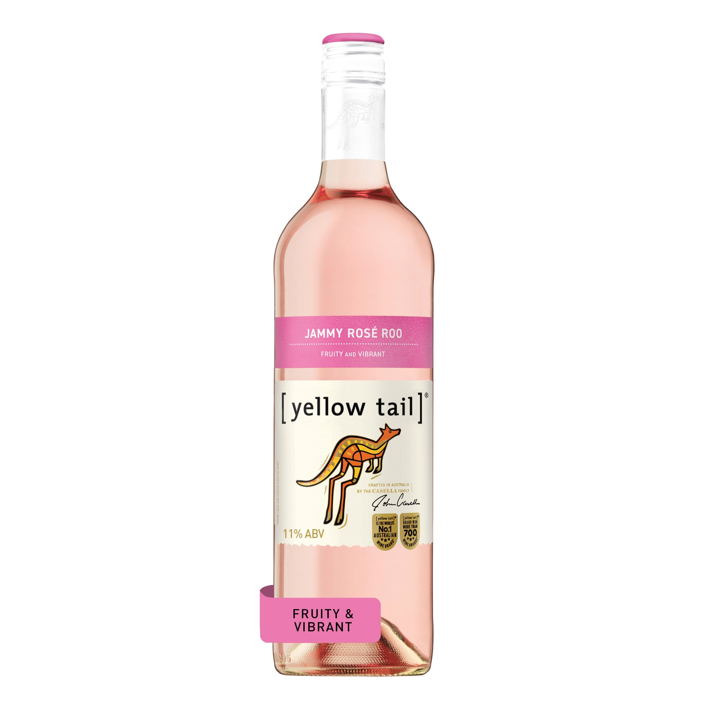 Yellow Tail Jammy Rose Roo Wine 750Ml