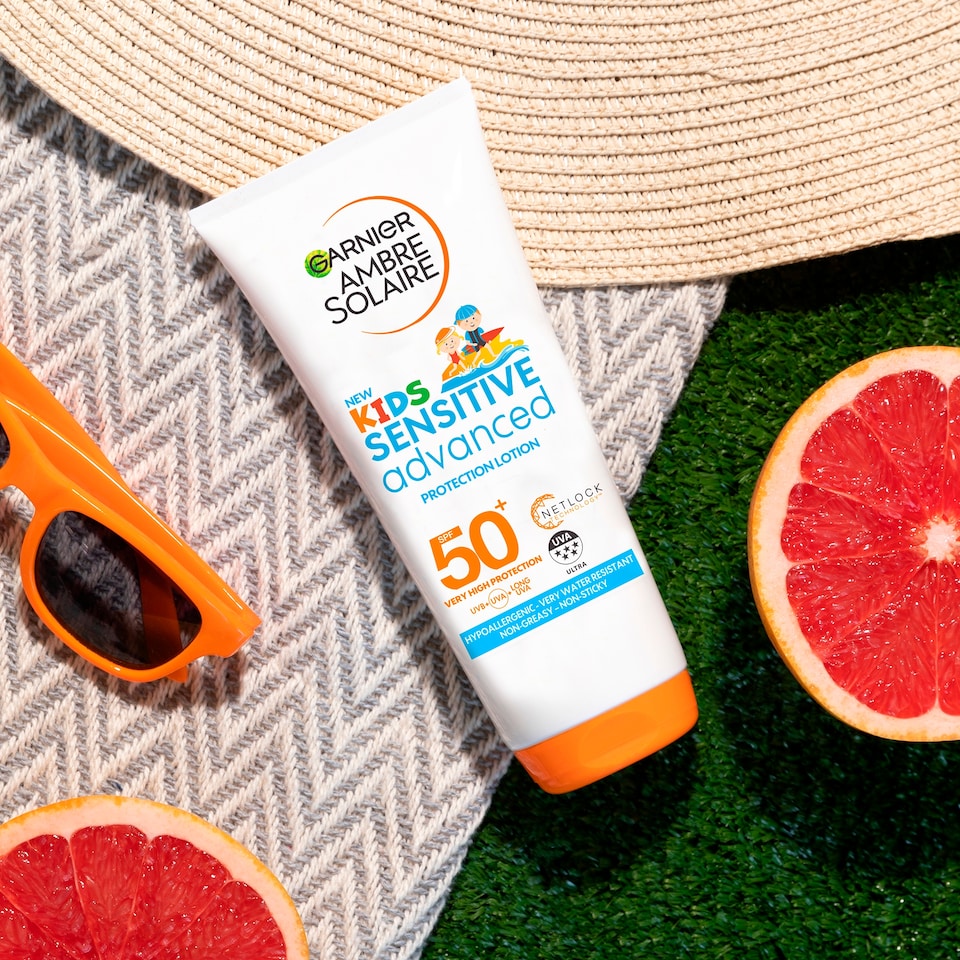 image 1 of Garnier Ambre Solaire Kids Sensitive Advanced Protection Lotion Spf 50 200Ml