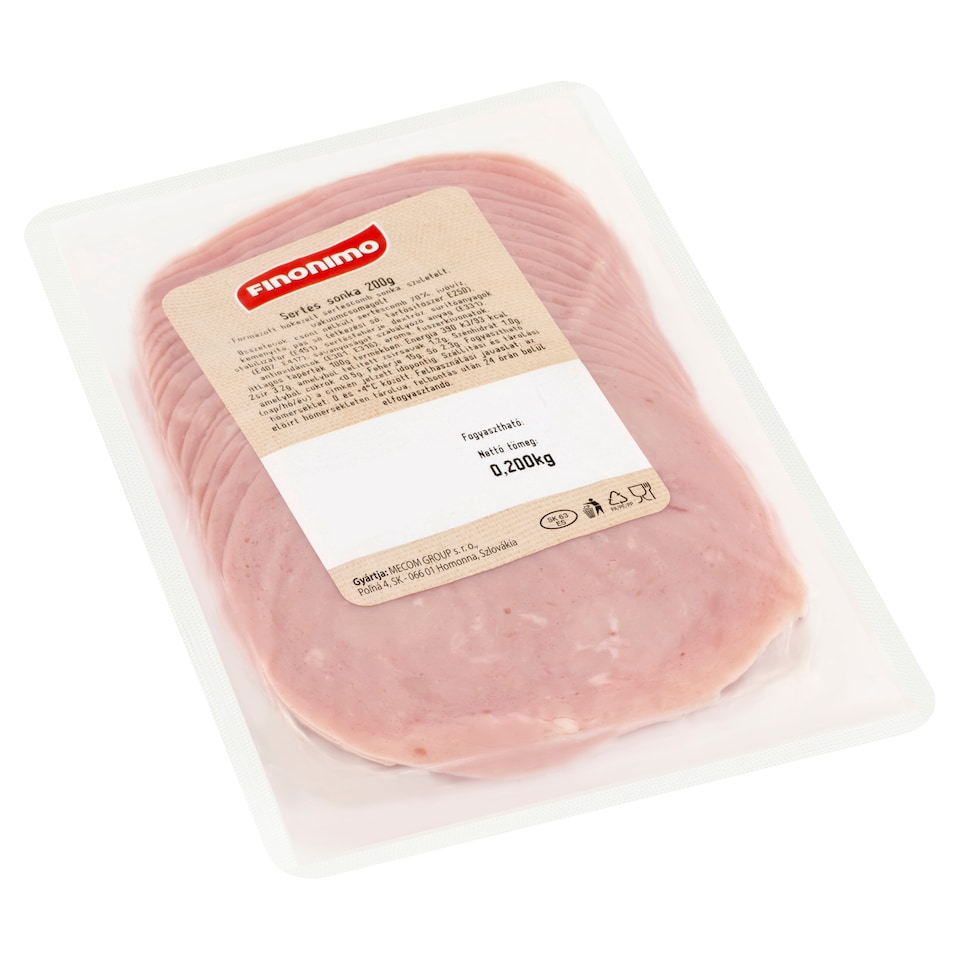 Finonimo szeletelt sertés sonka 200 g
