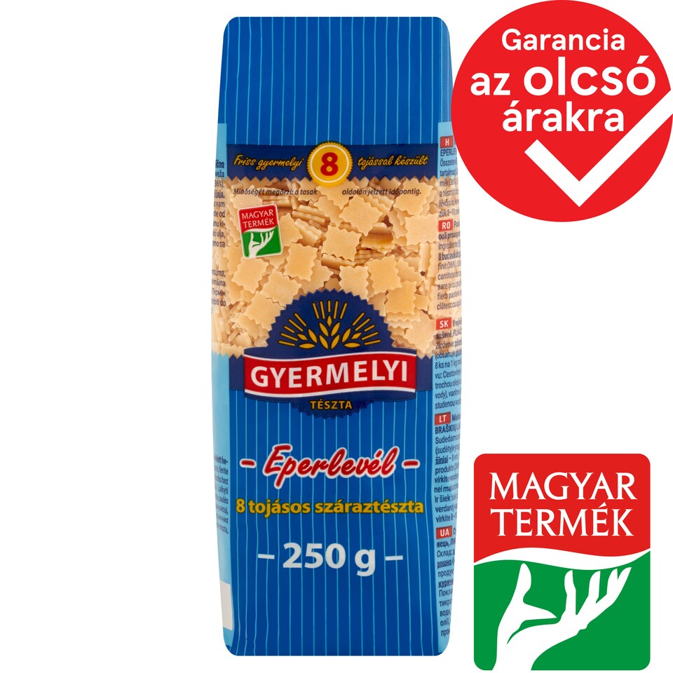 Gyermelyi Strawberry Leaf Dry Pasta with 8 Eggs 250 g