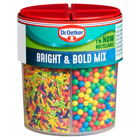Dr Oetker Bright & Bold Sprinkles Mix 109G Tesco Groceries