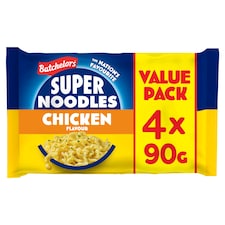 Batchelors Super Noodles Chicken 4 Pack 360G