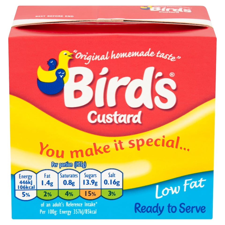 image 1 of Birds Rts Custard Low Fat Tetra Pack 500G