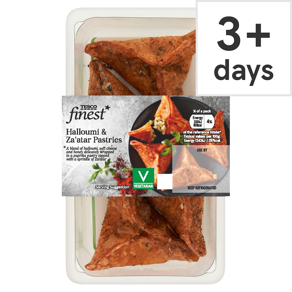 Tesco Finest Halloumi & Za'atar Pastries 108g