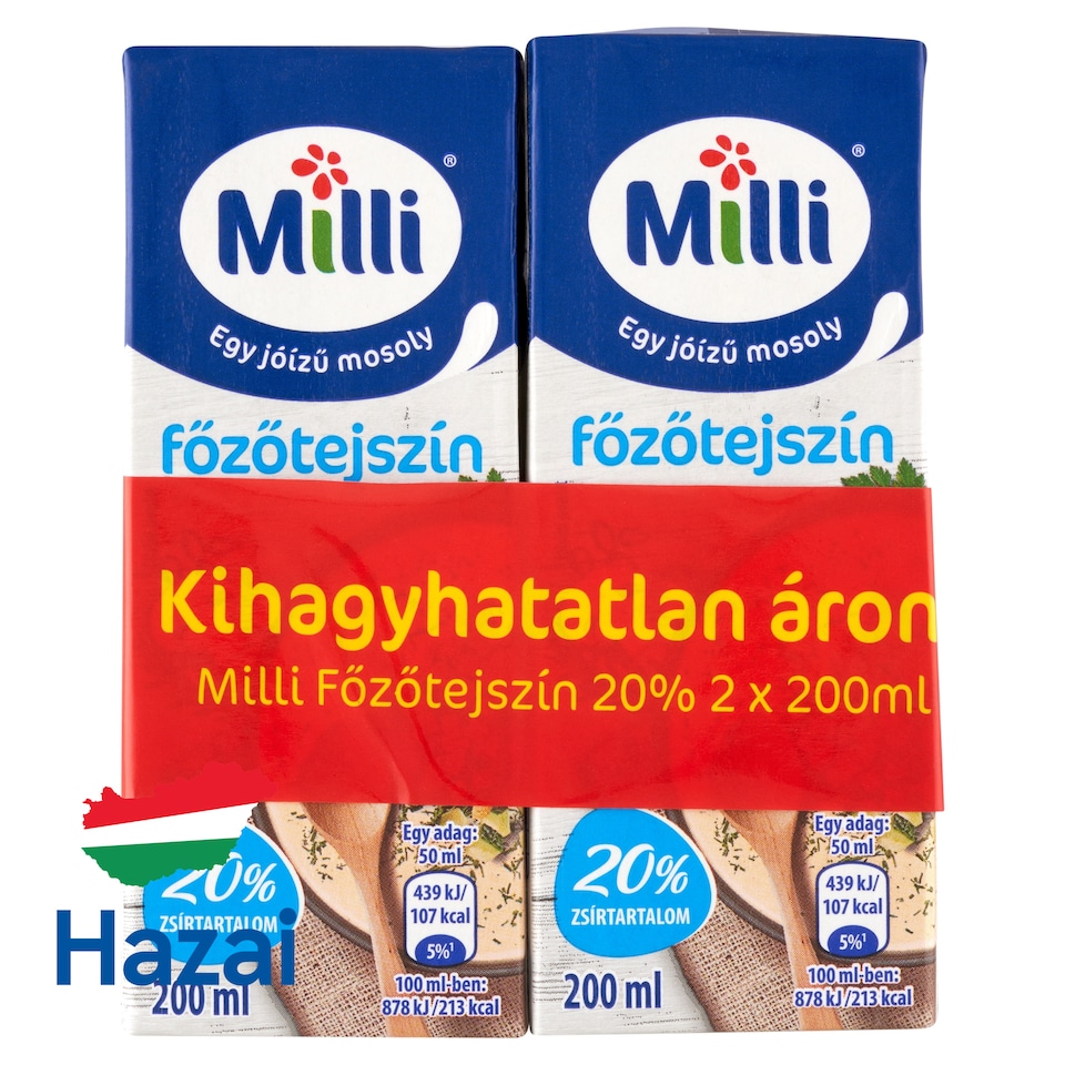 Milli UHT Cooking Cream 20% 2 x 200 ml