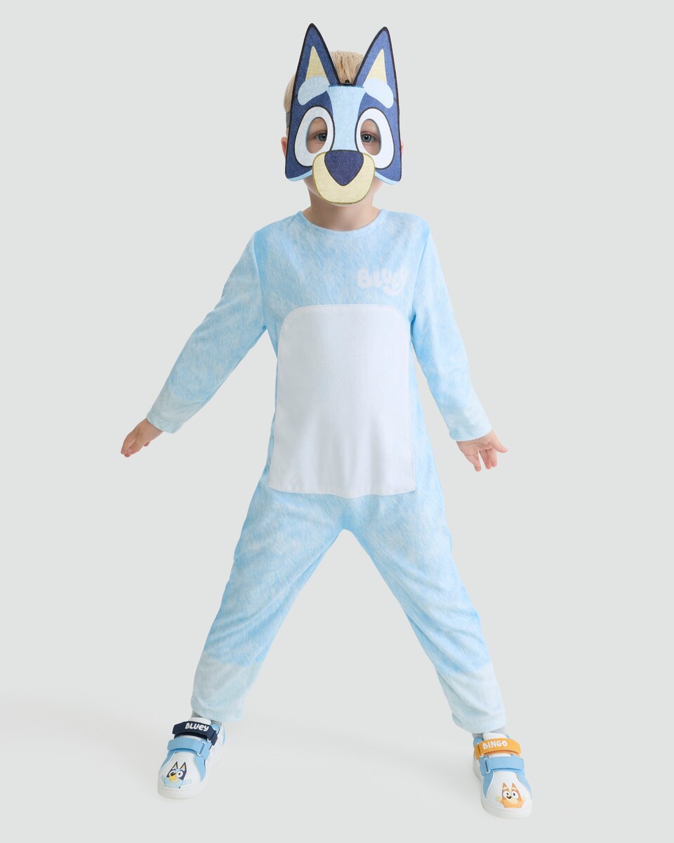 image 1 of Bluey 2-Piece Fancy Dress Costume in Blue